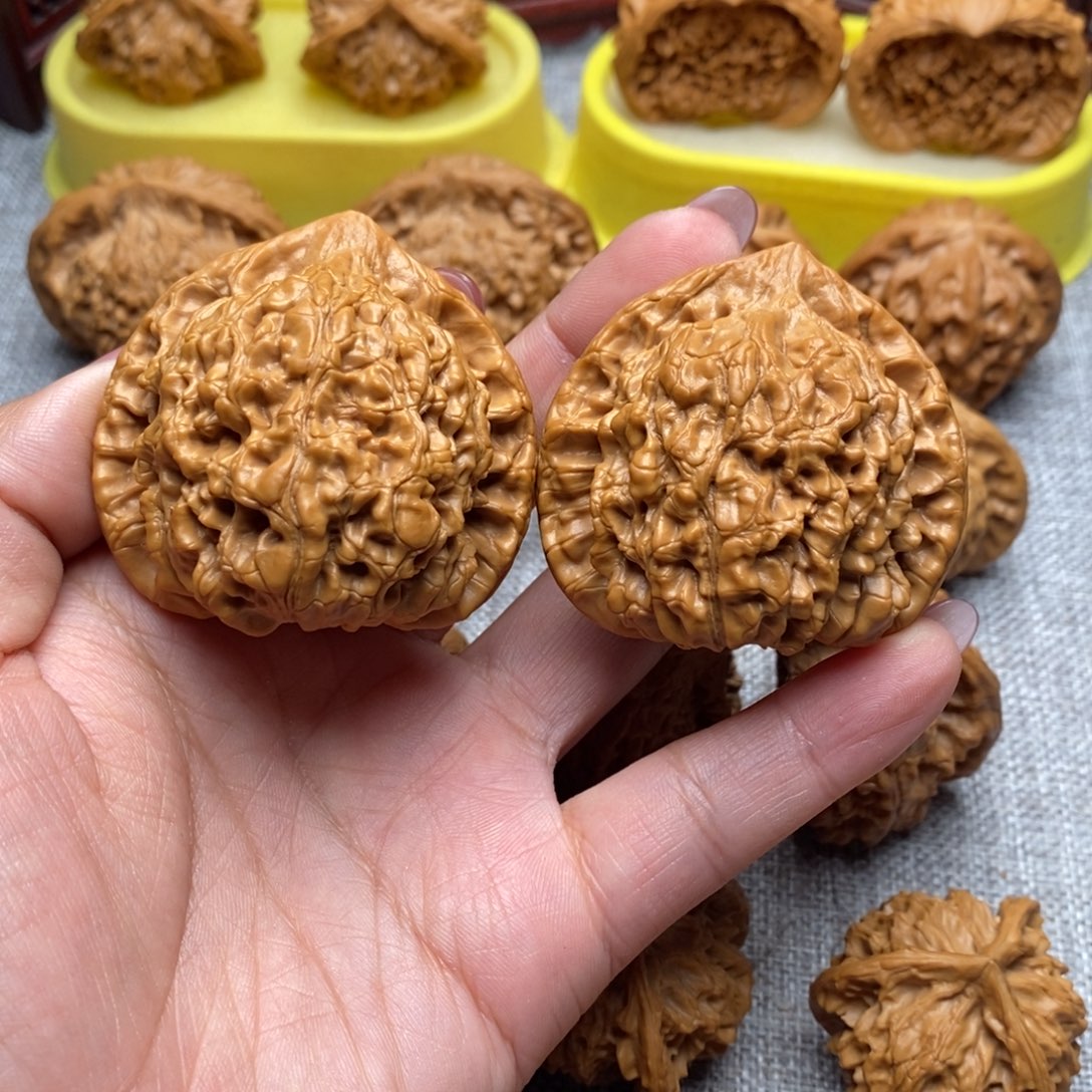 文玩核桃把件小*官帽50全