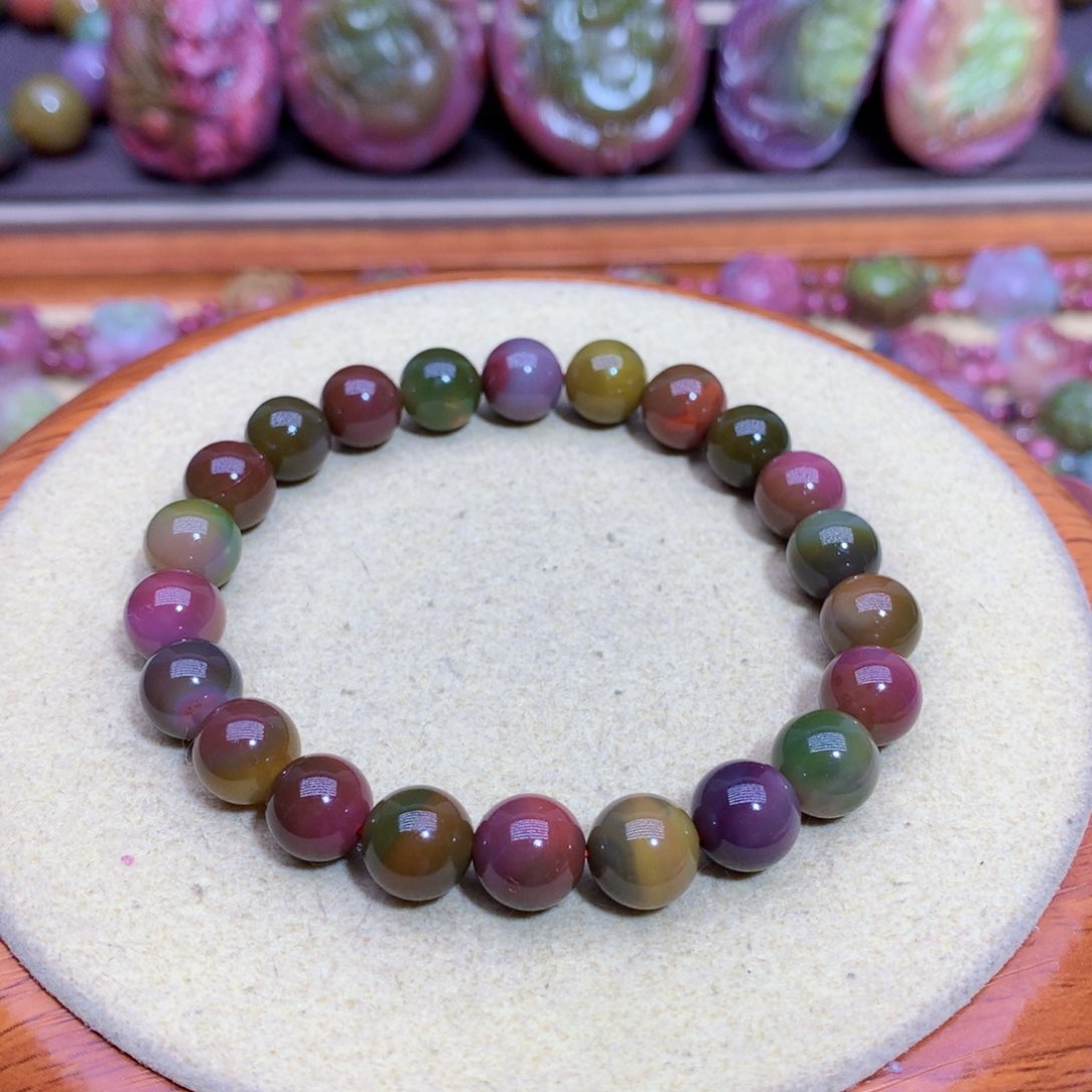 玛瑙手链未镶嵌盐源