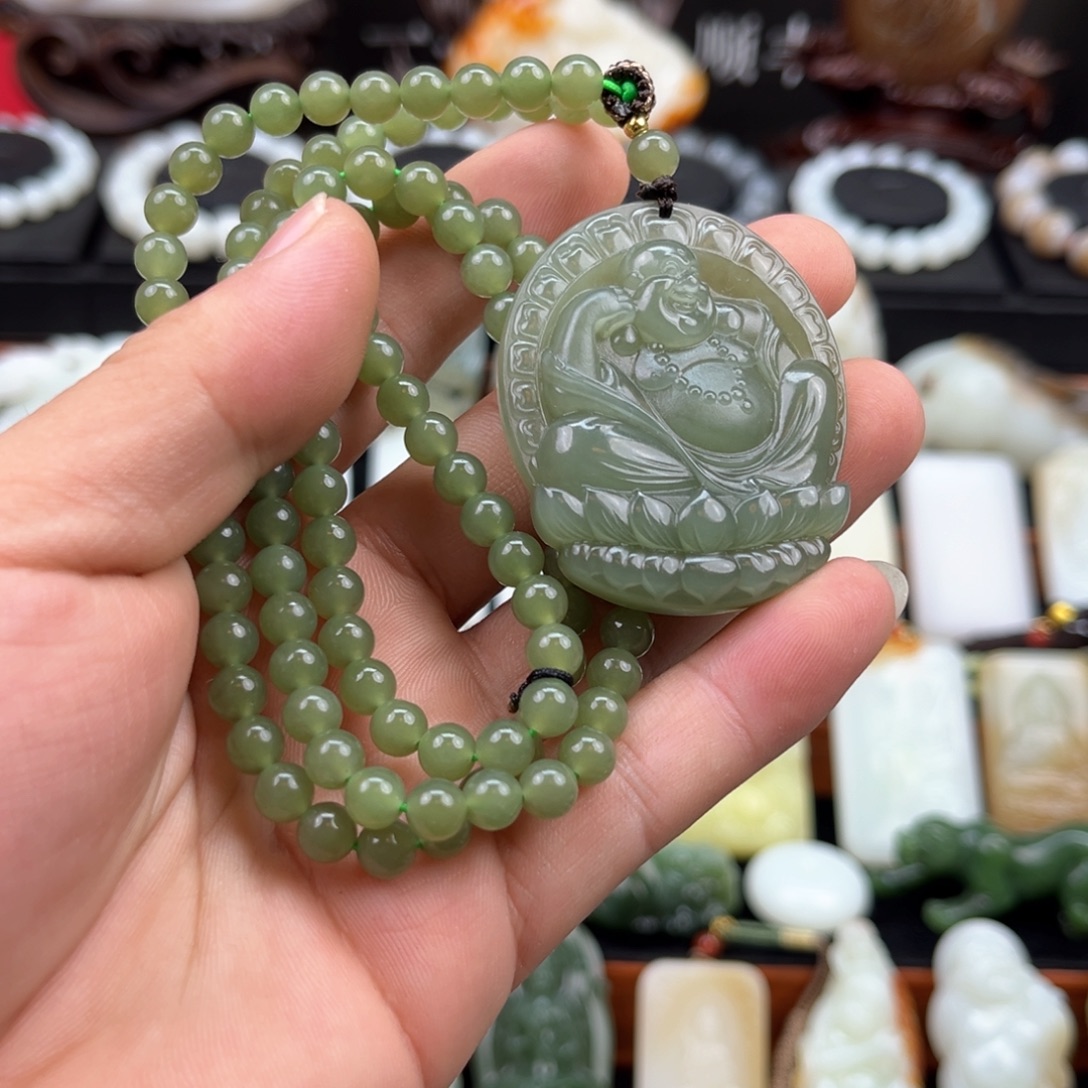 和田玉未镶嵌挂件