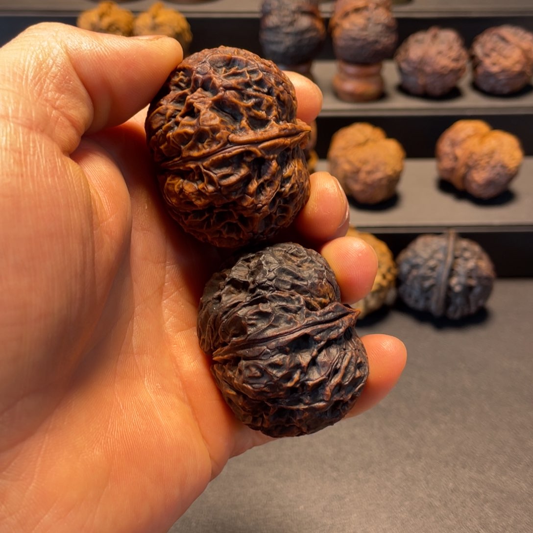 文玩核桃把件B聚宝金蟾46mm