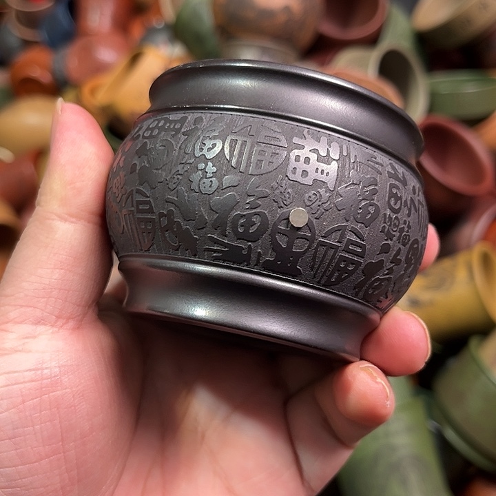 紫砂茶杯全手工紫砂主人杯