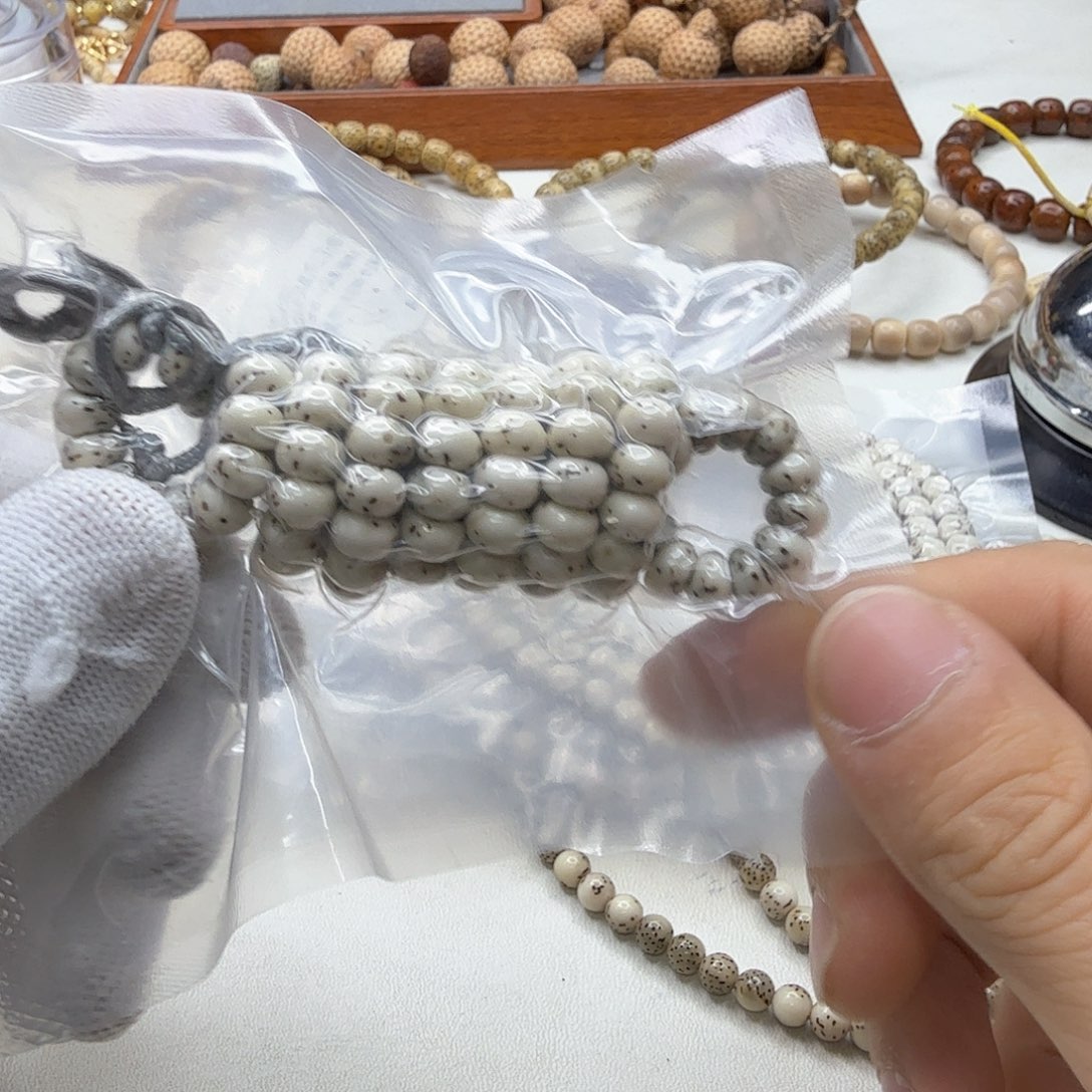 吊坠星月菩提36一物一图冰白手工蒜瓣大肠7左右