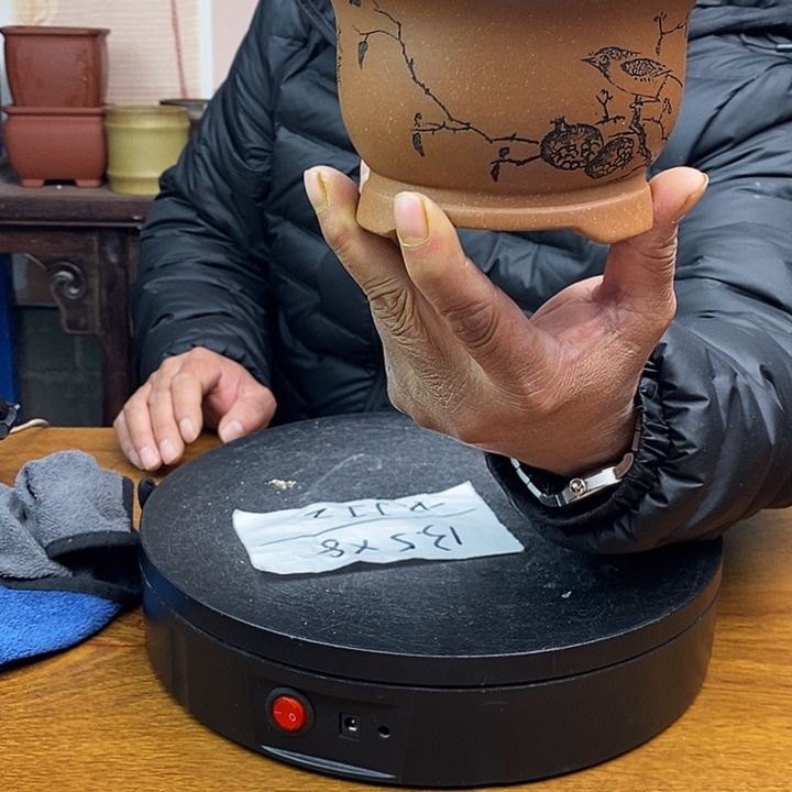 紫砂花盆货号一只JJ2