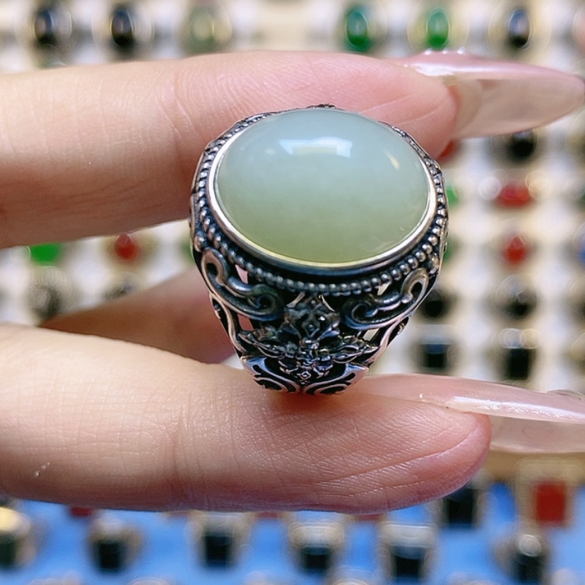 【闪购商品】和田玉颈饰银S925镶嵌