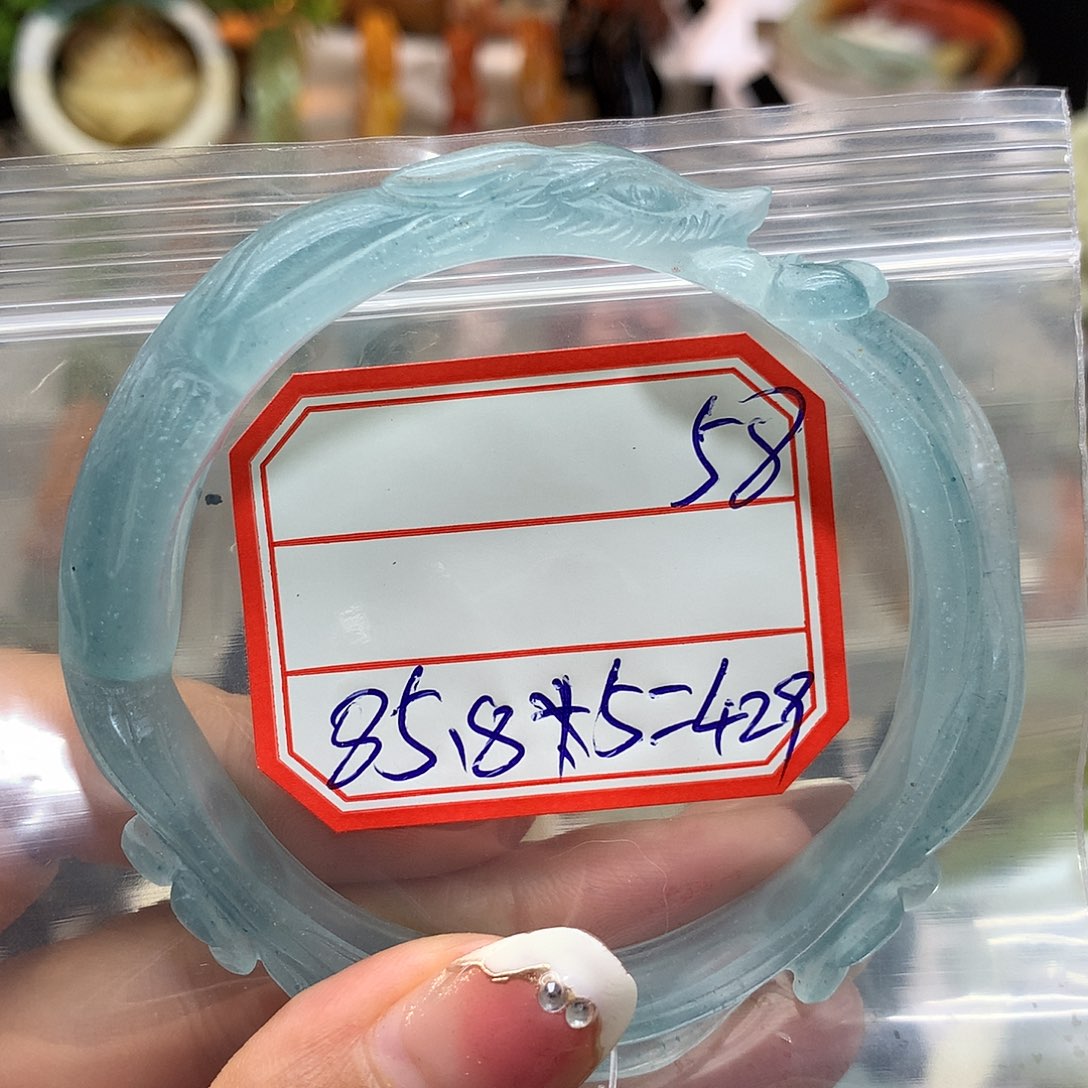 蛇纹石玉未镶嵌手镯小*