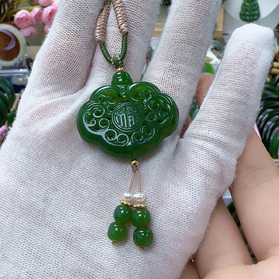 和田玉（碧玉）挂坠未镶嵌