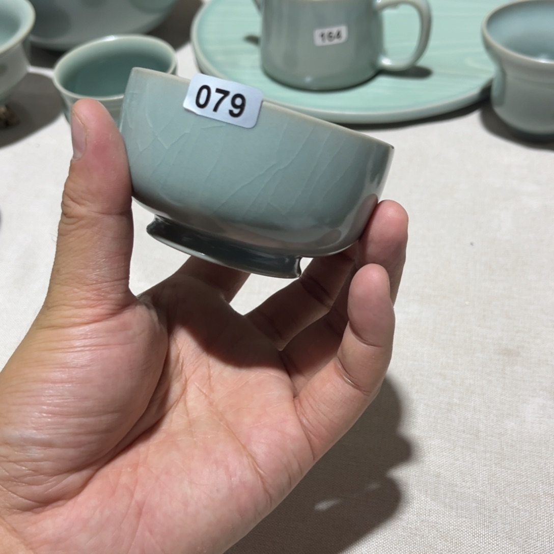 【闪购商品】罗汉杯汝瓷天青