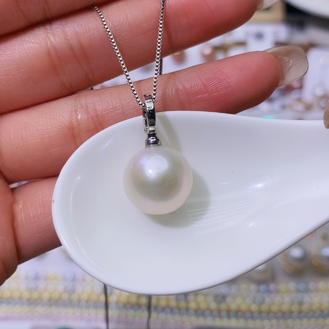 淡水珍珠颈饰银S925镶嵌