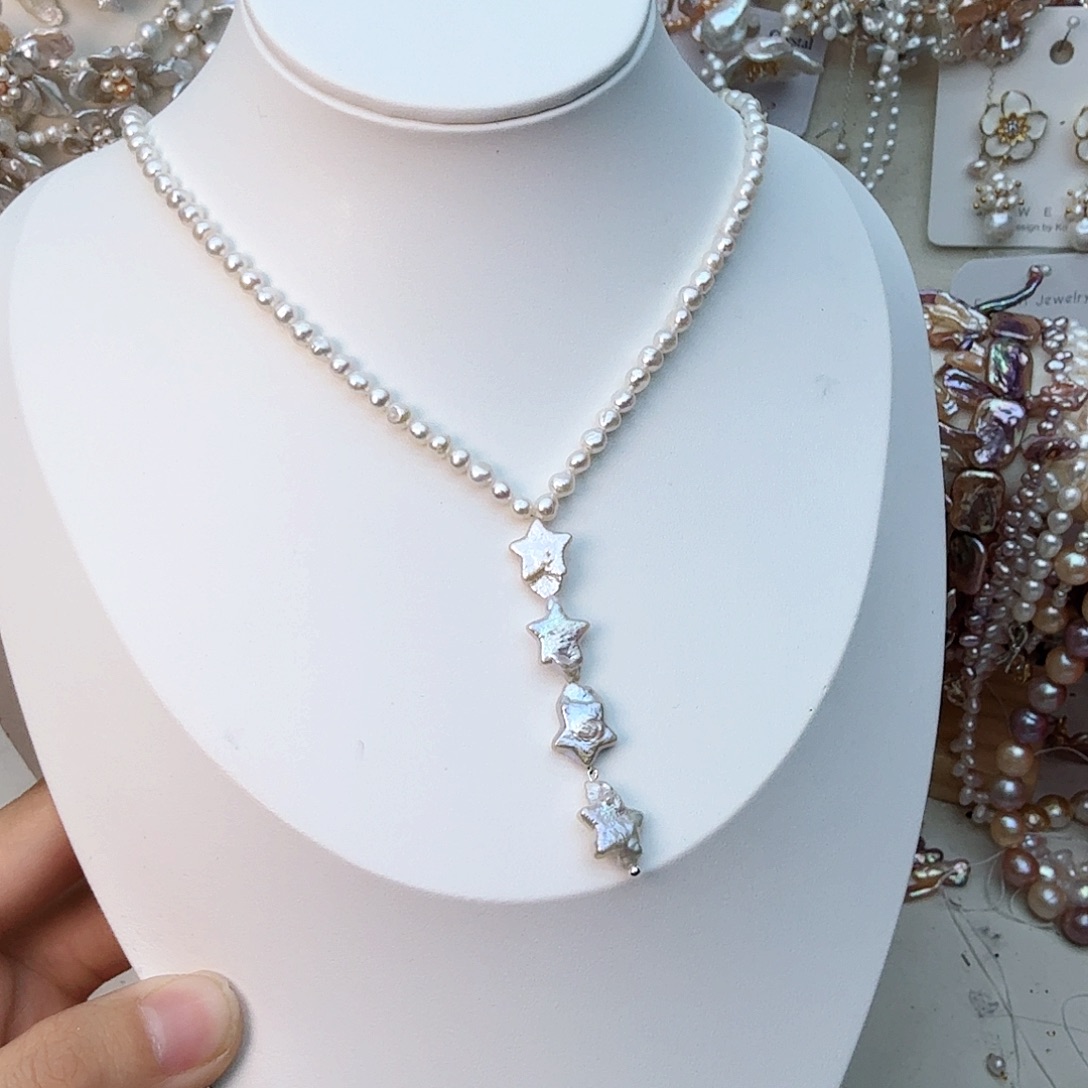 未镶嵌颈饰淡水珍珠