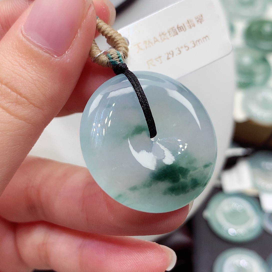 颈饰未镶嵌翡翠编号109，29.3/5.3