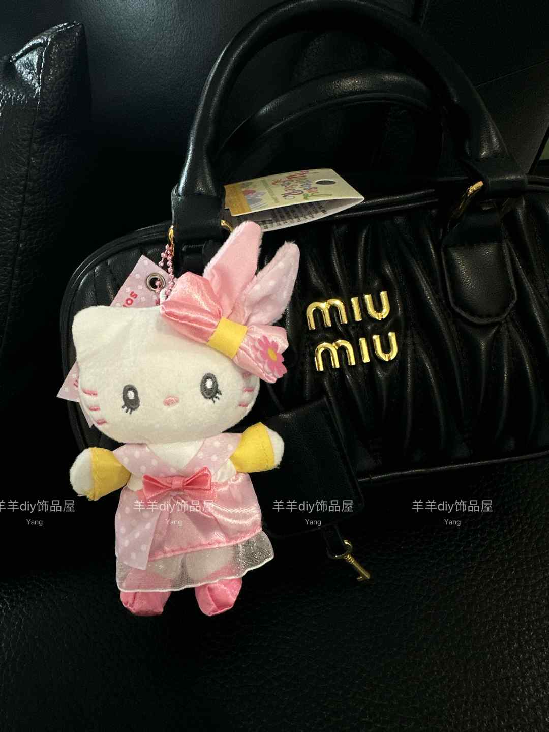 USJ大阪环球影城限定复活节HelloKitty爱心蝴蝶结精致特别挂件