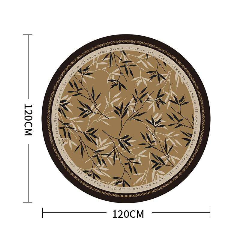 【120*120cm】圆形地垫硅藻泥客厅沙发垫卧室梳妆台地垫防滑免洗毯