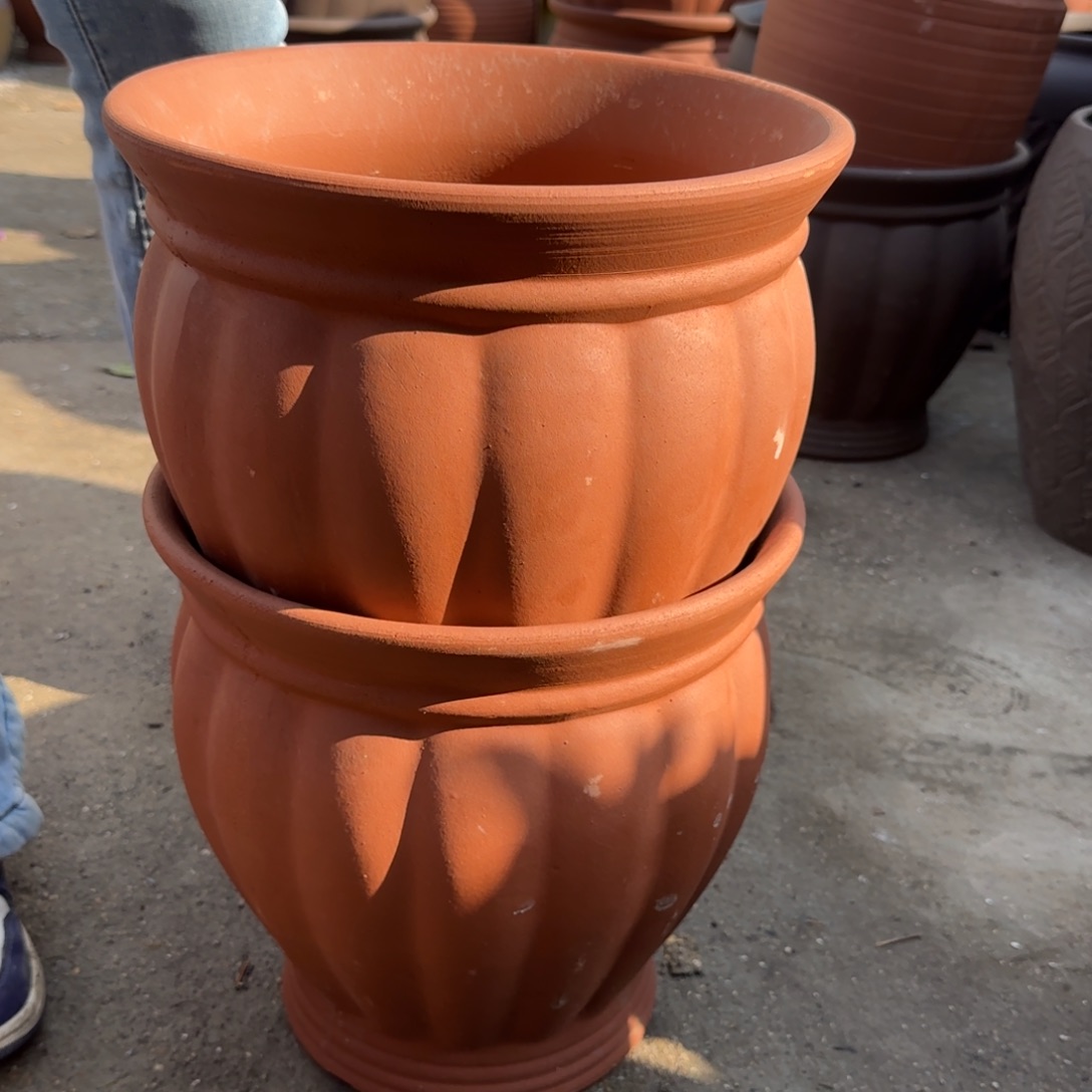 紫砂花盆口30高30宜兴紫砂