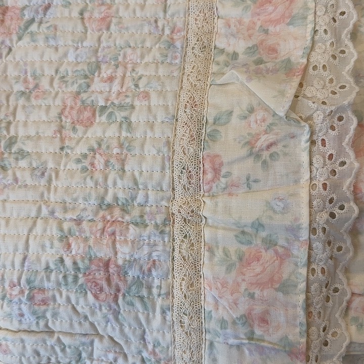 萤***虫莫代尔纤维双层纱床盖三件套微瑕