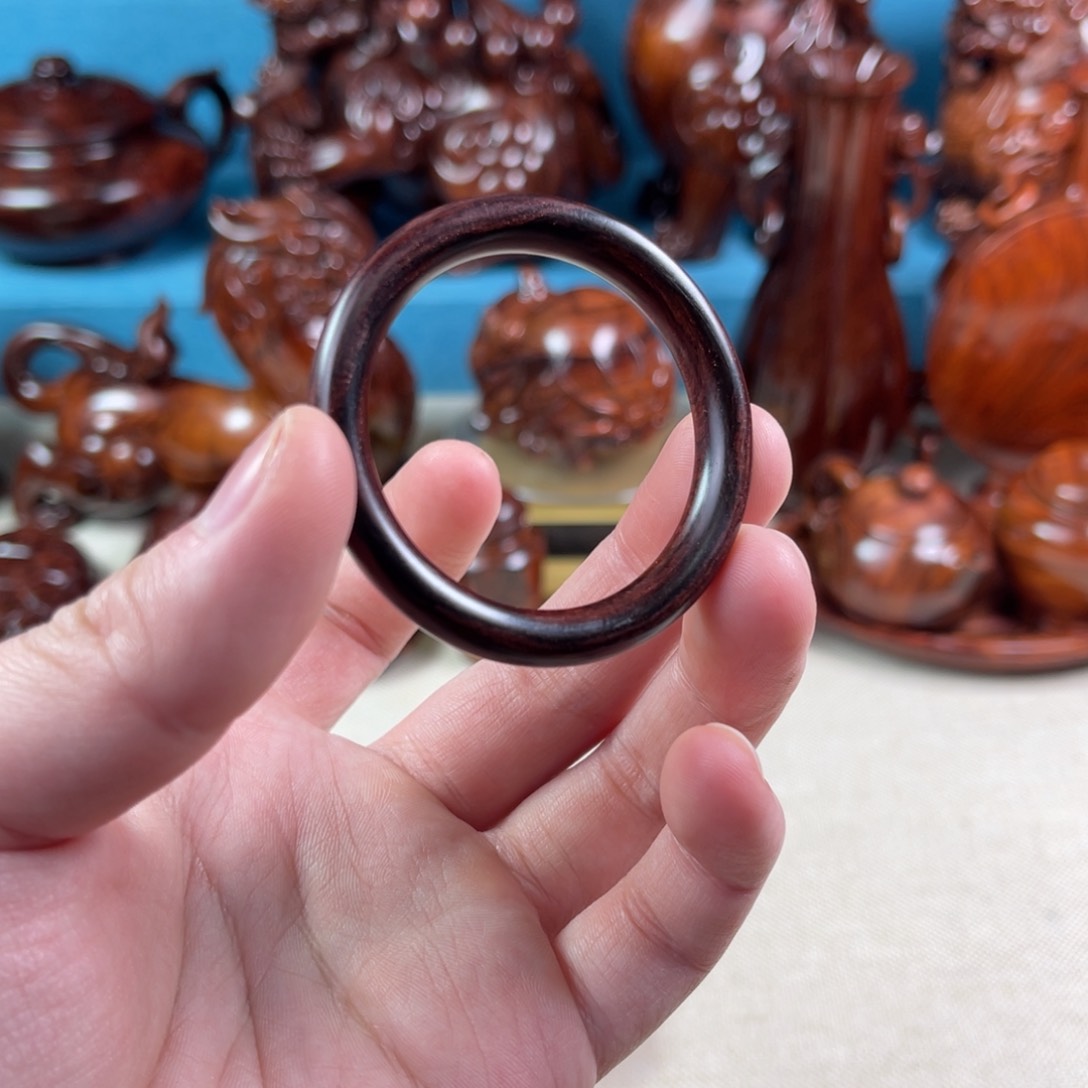 黄花梨/降香黄檀把件3.96内径跑环