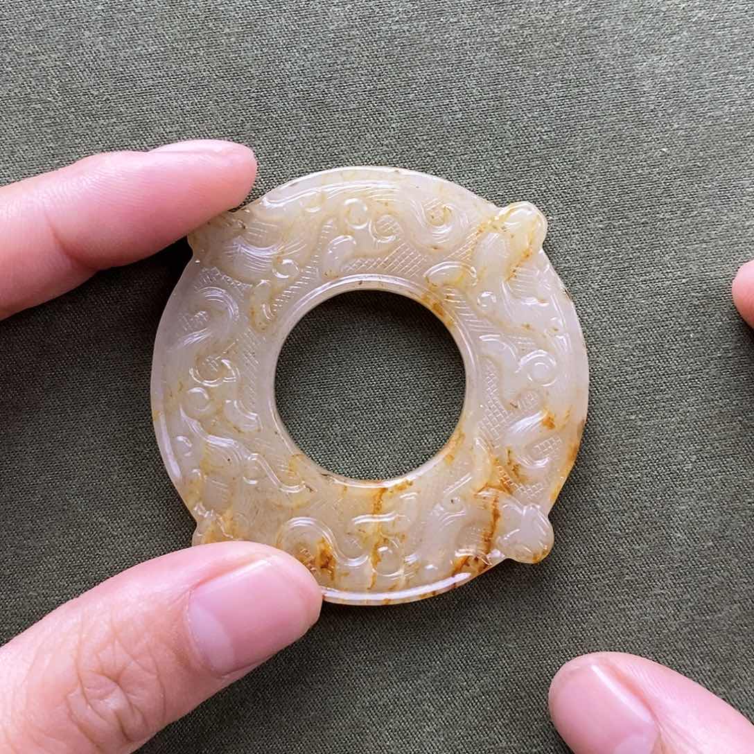 和田玉（糖玉）挂件未镶嵌