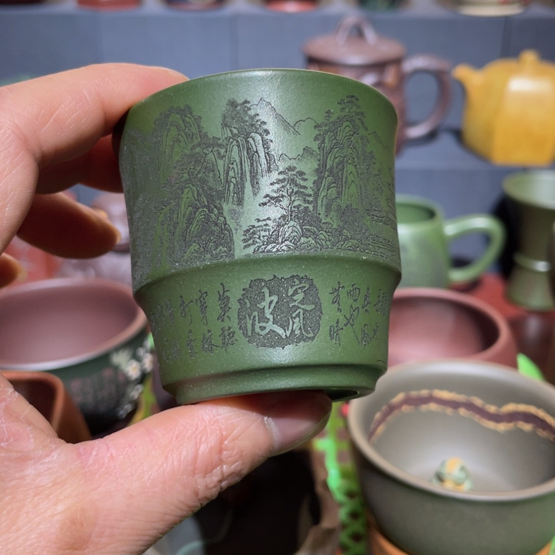 原矿紫砂手工主人杯