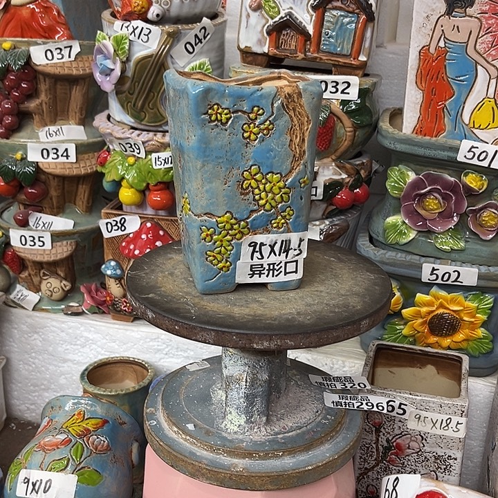 粗陶材质多肉花盆