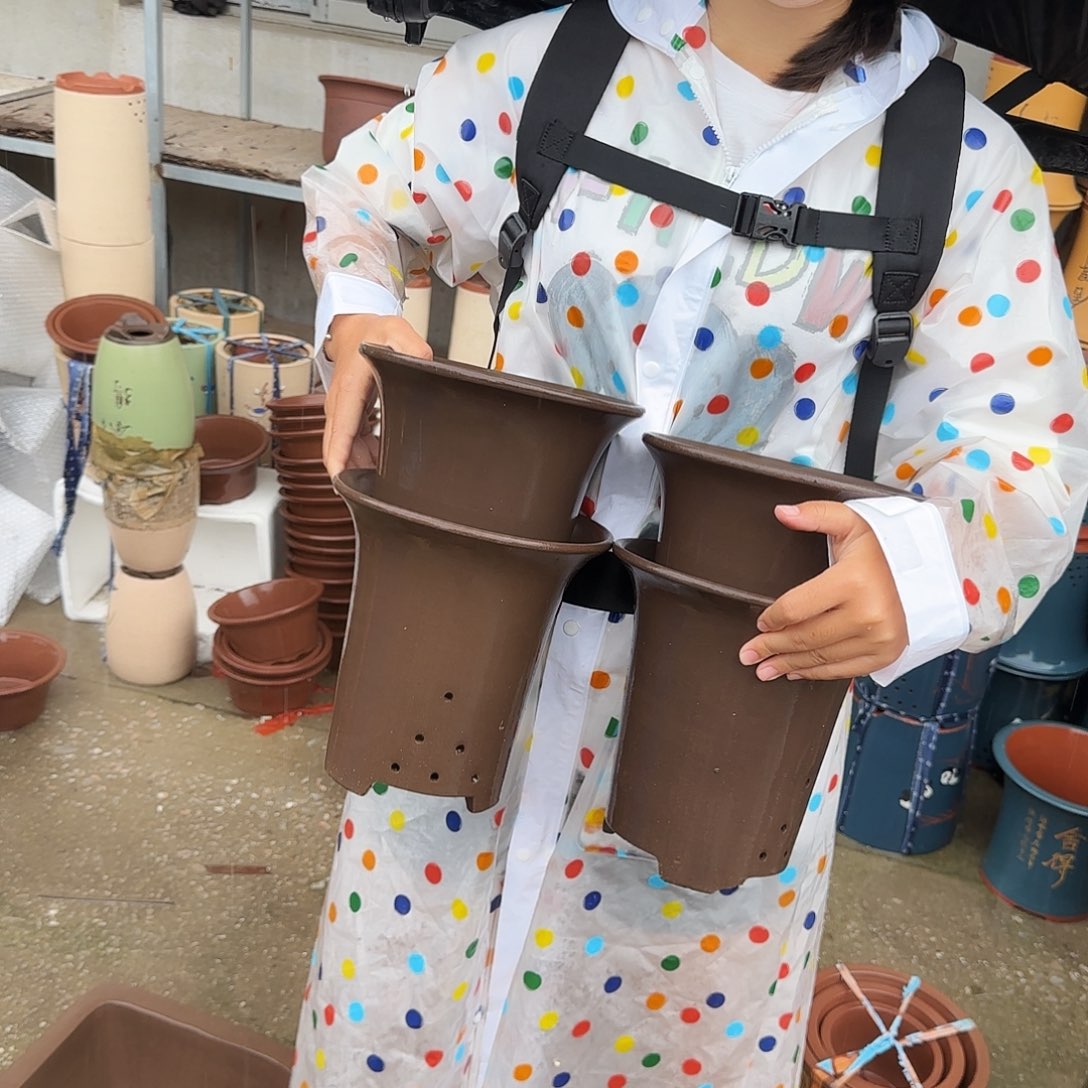 18素面兰花盆花盆×4个