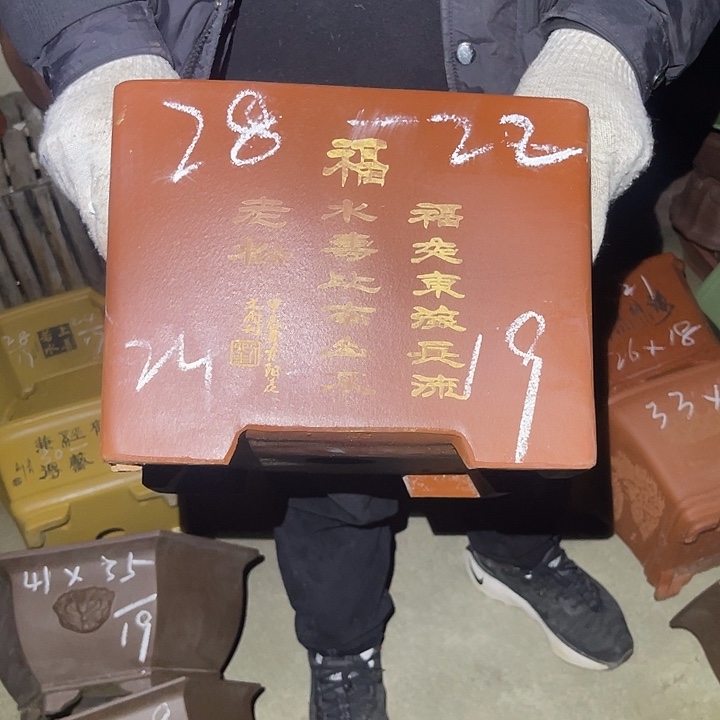 紫砂花盆紫砂等传统