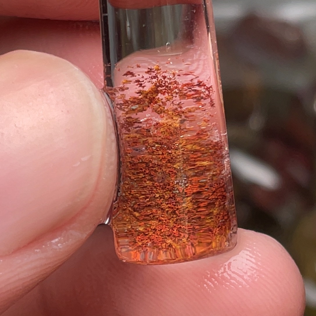 鸡***尖水晶未镶嵌吊坠(不含链)