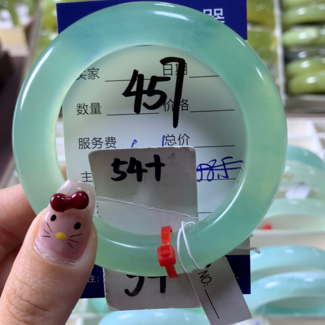 蛇纹石玉手镯未镶嵌大*子451