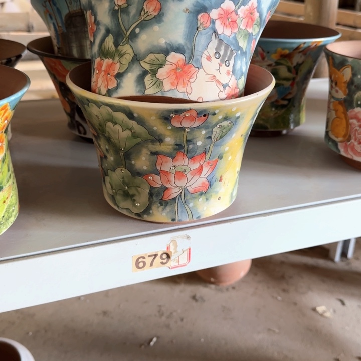 董***懂花盆紫砂景德镇陶瓷