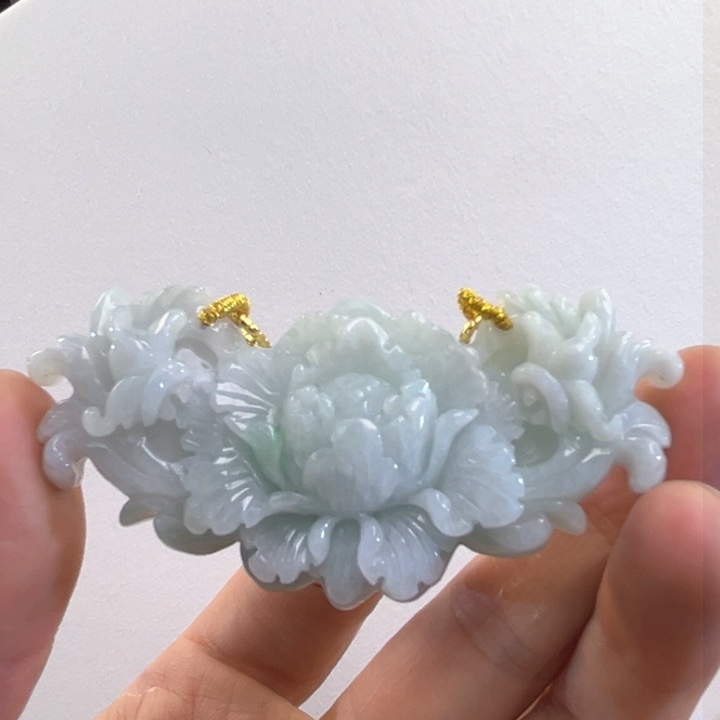 翡翠吊坠(赠链)未镶嵌代编织
