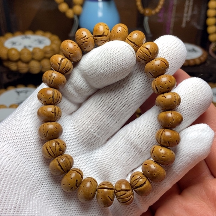 桃核手串野生蟠桃福利