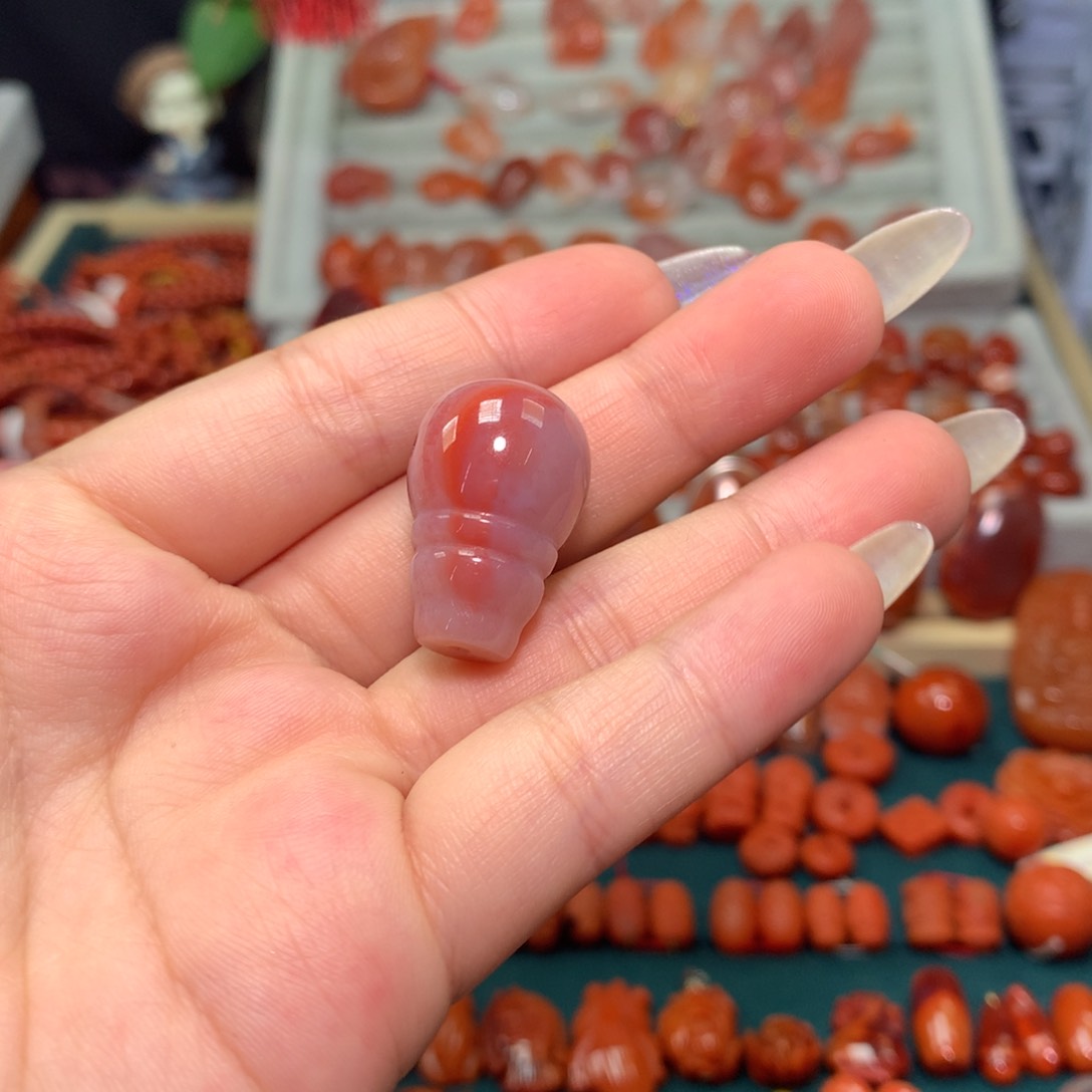 【闪购商品】南红玛瑙三通未镶嵌