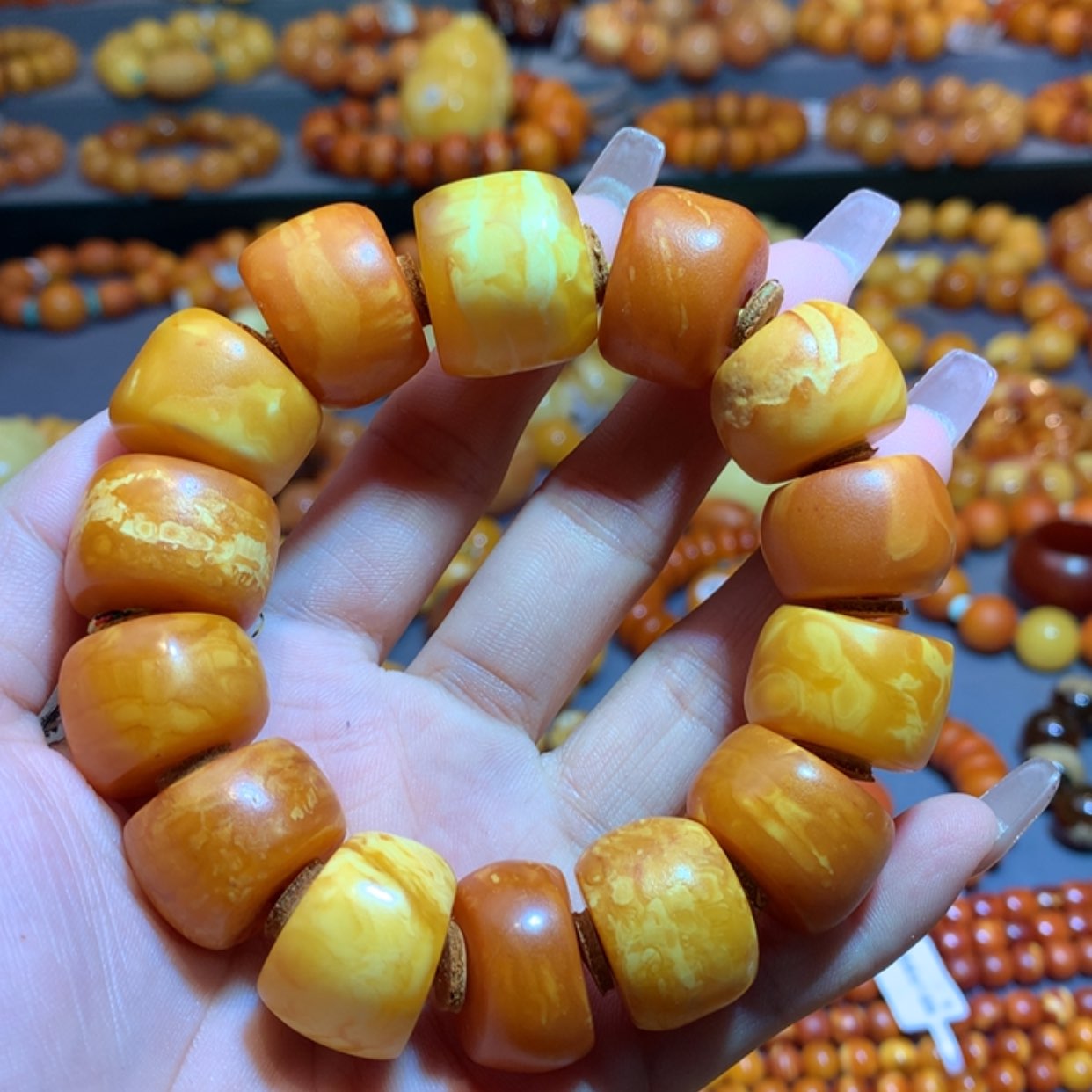 【闪购商品】未镶嵌琥珀手链蜜蜡