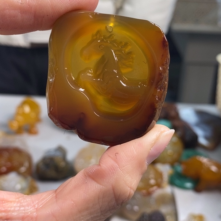 玛瑙/玉髓吊坠(不含链)未镶嵌