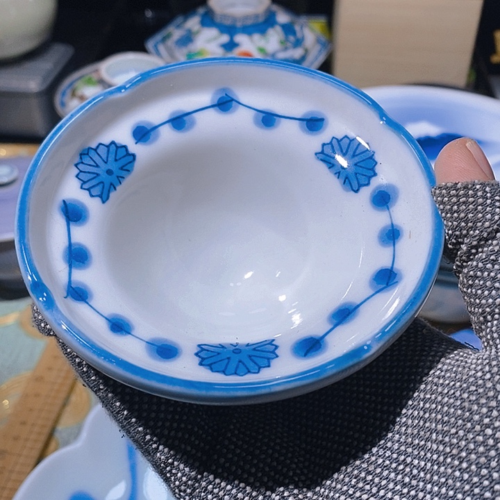 瓷片新年快乐万事如意