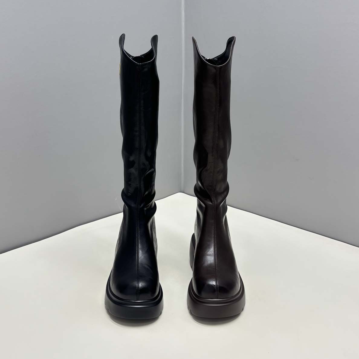 8817秋冬新品超轻厚底显瘦长筒靴骑士靴不过膝百搭