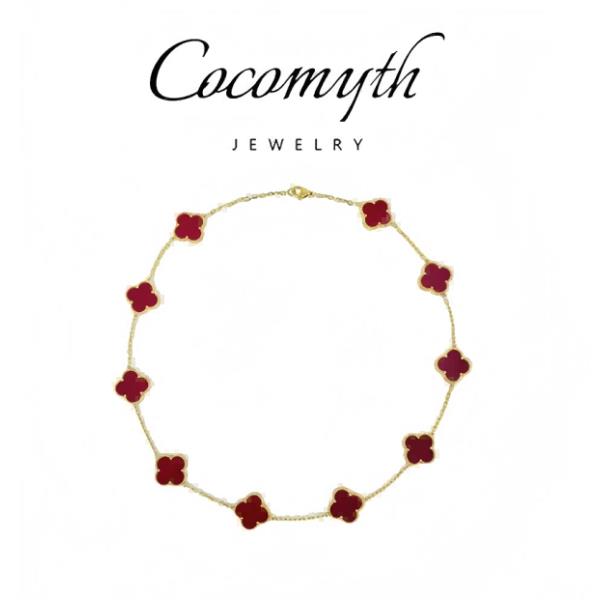 COCOMYTH 镀K金轻奢十花项链D510