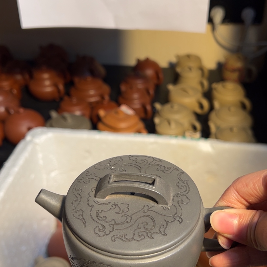 紫砂茶壶宜兴紫砂壶天青