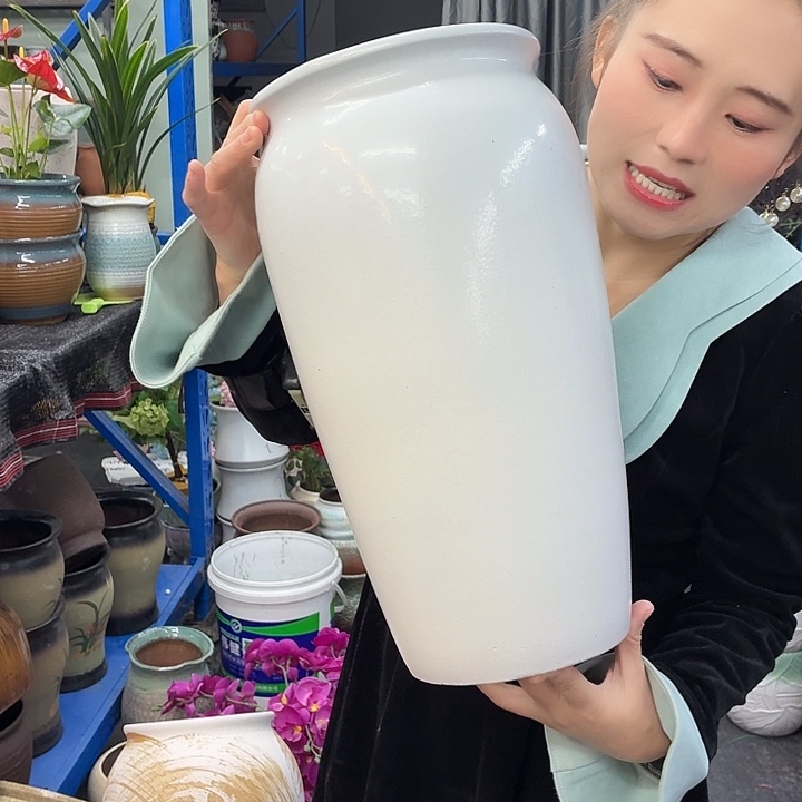 20×42 -粗陶花盆有孔-买买买