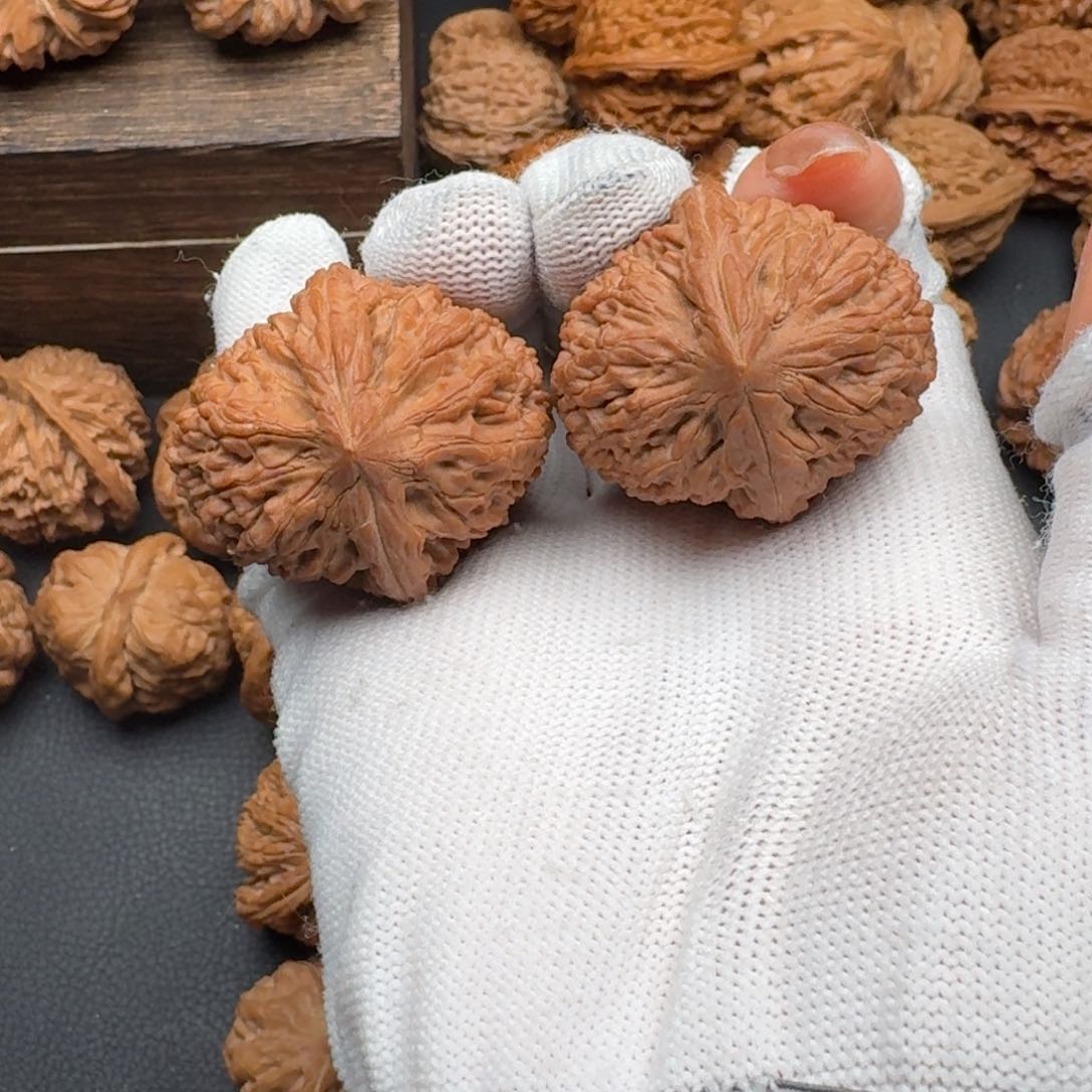 文玩核桃把件35蒜头4676