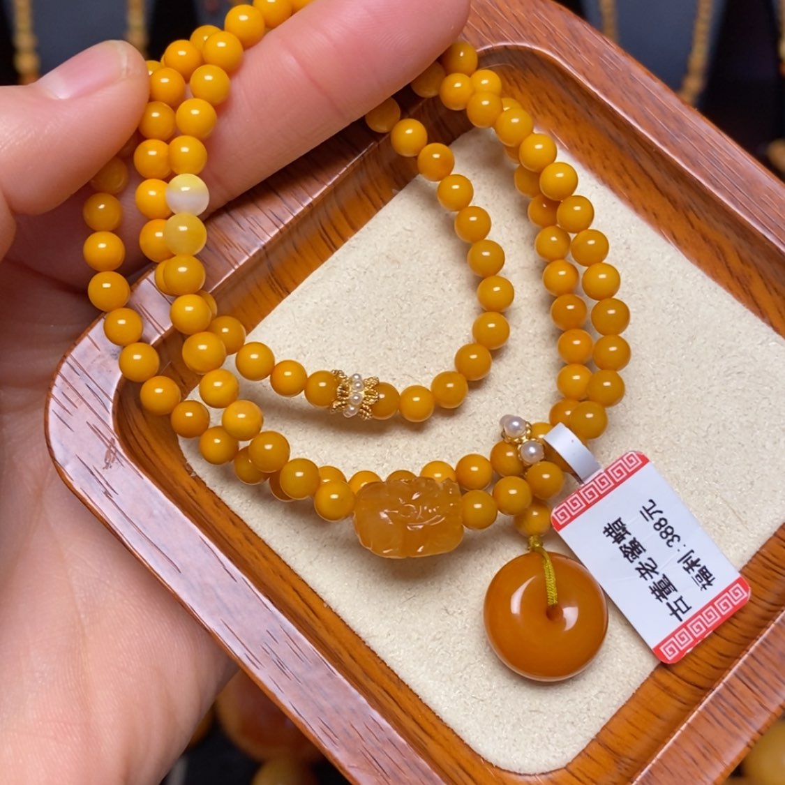 【闪购商品】未镶嵌蜜蜡手链手串