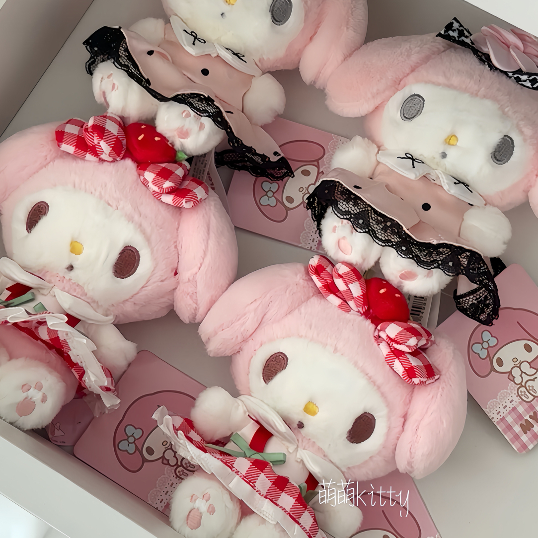 正版授权 可爱kitty美乐蒂合集包挂件玩偶公仔挂饰钥匙扣礼物