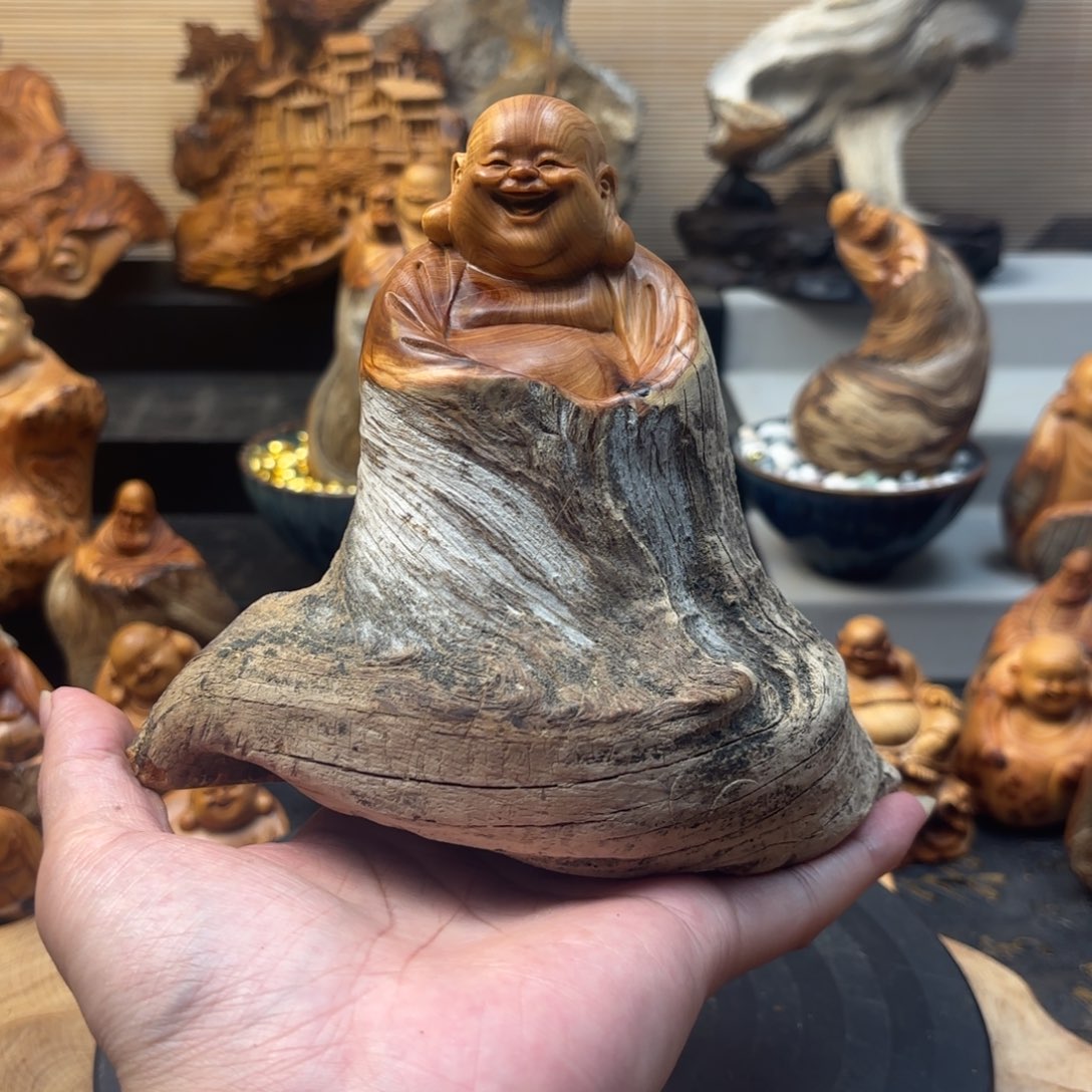 吃***货柏木太行崖柏手工雕刻