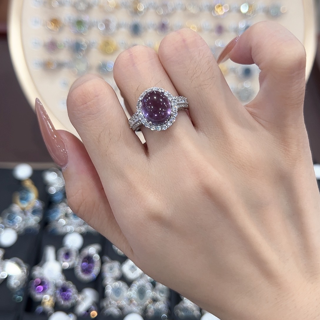 蛇纹石玉银S925镶嵌戒指仿****阳