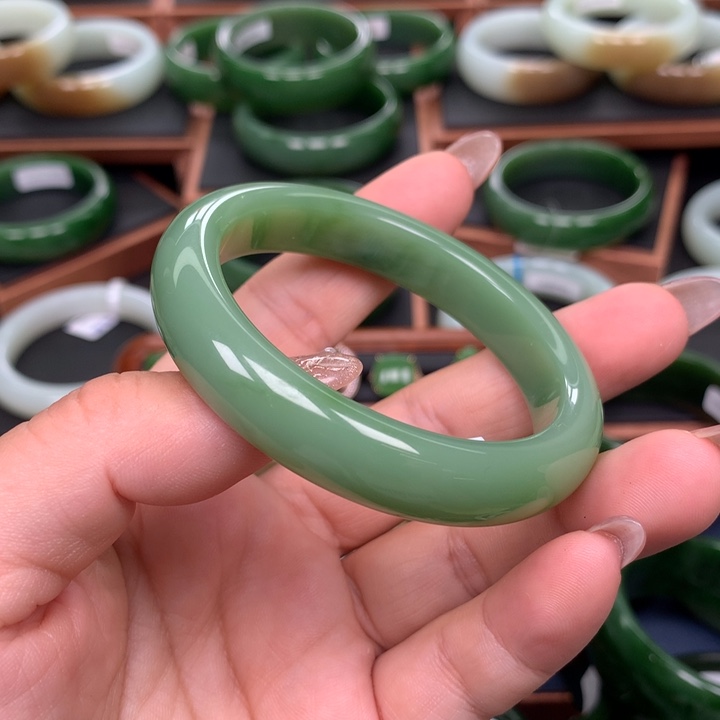和田玉（碧玉）5354圈口未镶嵌