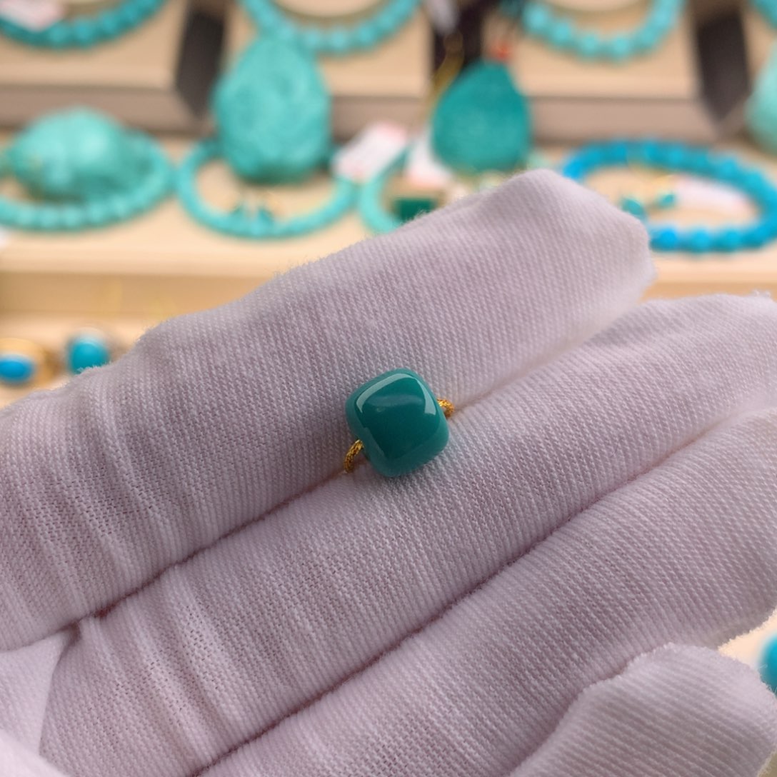 绿松石珠宝奇石未镶嵌8.5-7.4