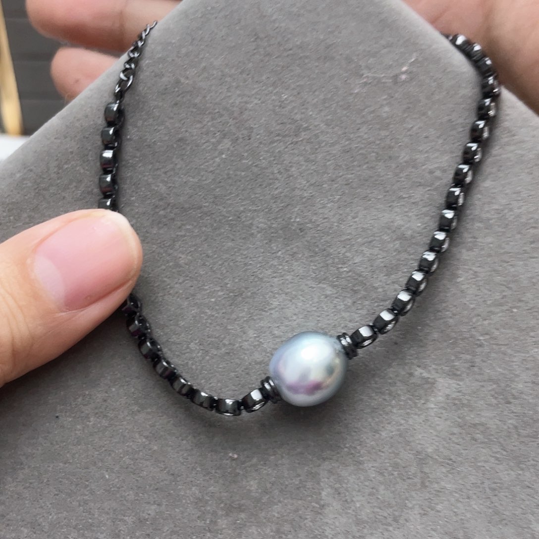 海水珍珠手链银S925镶嵌