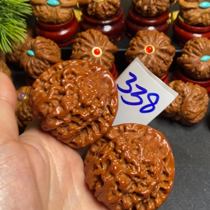 文玩核桃把件49官帽338