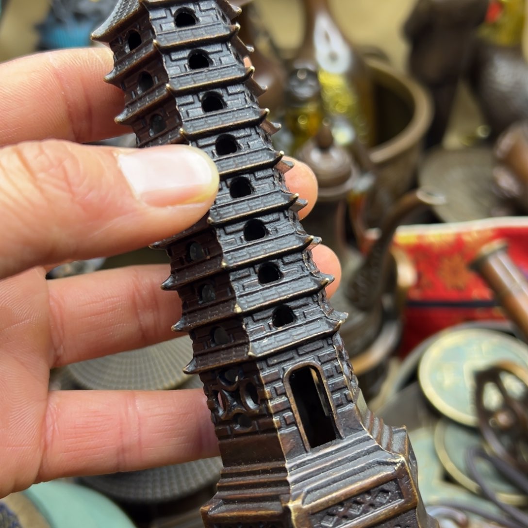 铜摆件欢迎欢迎你