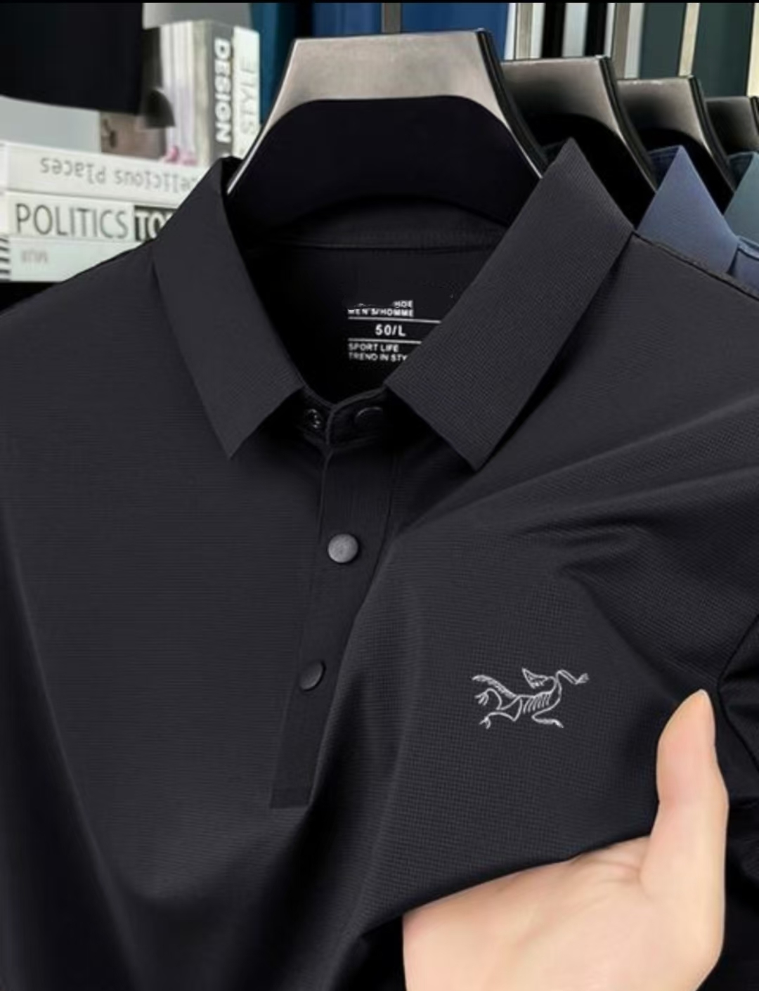 18.夏季高端商务运动轻奢速干无痕压胶刺绣标PoLo衫