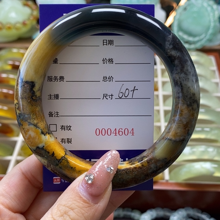 未镶嵌岫玉手镯小*儿手镯