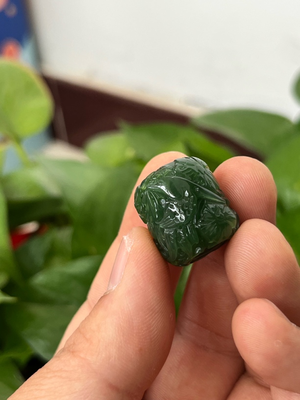 天然和田玉碧玉雕刻路路通吊坠喜上眉梢吊坠颈饰多样性发其一